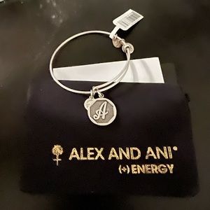 Alex and Ani initial A Bracelet